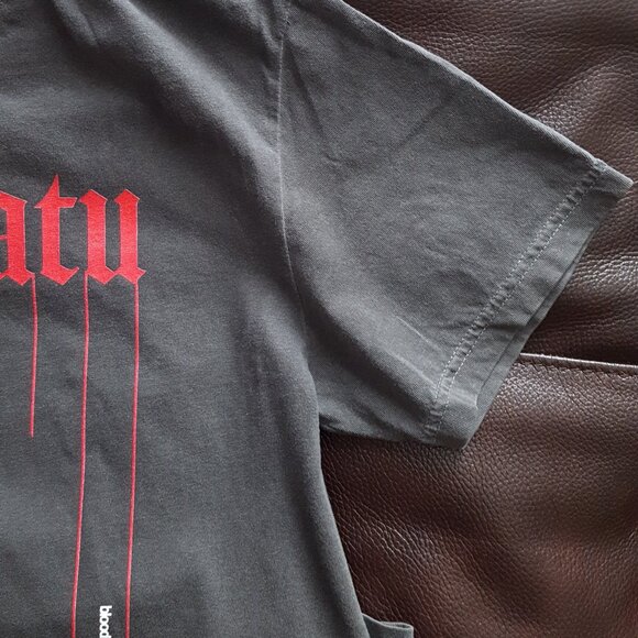 Black Vintage Retro Horror Nosferatu Vampire Graphic Tee - Picture 8 of 11